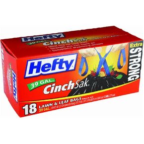Hefty Strong Lawn & Leaf Trash Bags, 39 Gallon, 38 Count