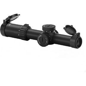 1-6x24 Rifle Scope 1-10x24 LPVO Optics Hunting Scope Red and Green Illumination BDC Reticle Crosshair 24mm Lens Includes 30mm Diameter Mounts