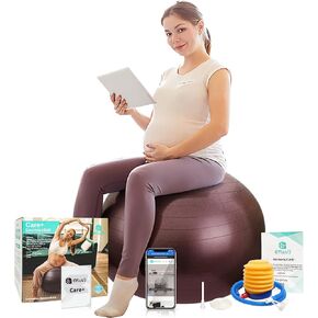 Care+ Birthing Ball, Yoga Ball for Pregnancy, Exercise Ball Specially Designed for Mothers-to-Be