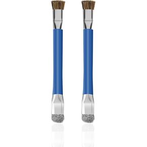 GTHUNDER 2pcs Phone Motherboard IC Cleaning Brush,Double Head Anti-Static ESD Safe Hard Brush,Motherboard Cleaning Tools Cleaning Brush for Cleaning Computer, Mobile Phone,Watch etc（Orange