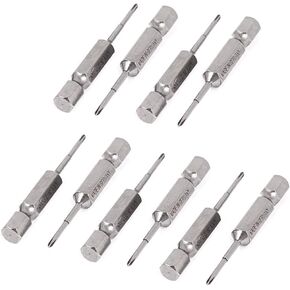 uxcell 1/4-inch x 2.5mm PH0 Magnetic S2 Steel Phillips Screwdriver Bits 10pcs