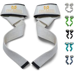 Padded Weight Lifting Wrist Straps for Weightlifting, Bodybuilding, Powerlifting, Strength Training, Pull-Ups & Deadlifts | Gym Accessories for Men and Women - Cotton