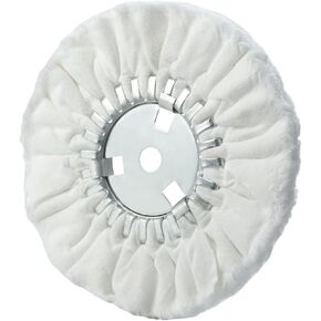 10’’ Soft Airway Buffing Polishing Wheel for Finish Polishing 5/8’’Arbor Hole White Flannel -2PCS in Saudi Arabia