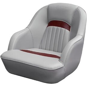 مقعد القارب بونتوني Seamander ، 19.7H × 22.2L × 21.7 د بوصة ، إطار بلاستيكي مصبوب ، حشوة رغوة فخمة ، فينيل بحري ، 5 × 5 أو 5 × 12 بوصة. in Kuwait