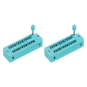PATIKIL Universal IC Test ZIF Socket 28 Pin 2.54mm Pitch Narrow for Microcontroller, Chip, Breadboard, Program IC's, 2 Pack