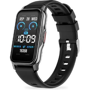 Fitness Tracker with Step Counter/Calories/Stopwatch, Activity Tracker, Health Tracker with Heart Rate Monitor, Sleep Tracker,1.47'' Touch Color Screen, Pedometer Watch for Women Men
