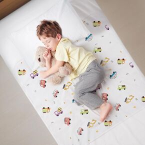 Potty Training Mattress Covers for Kids, Toddlers - 100% Waterproof, Non Slip Bed Wetting Pad, Twin Beds, Washable, Reusable - Truck and Toys Design
