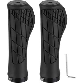 HARFINGTON Bike Handlebar Grips Single Lock on Non-Slip Bicycle Grips Fit Handlebars for Mountain Road Foldable MTB BMX Scooter
