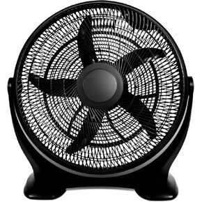 HealSmart 20 Inch 3-Speed Plastic Floor Fans Quiet for Home Commercial, Residential, and Greenhouse Use, Outdoor/Indoor, Black