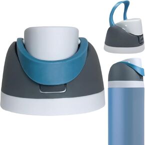 Replacement Cap for Owala Freesip, Replacement Accessories for Owala Free Sip, One Button Water Bottle Top Lid Compatible with Owala Cup 16oz 24oz 32oz 40oz, Leakproof, BPA-Free(Light Blue)