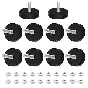 Rubber Coated Magnet, Small Rubber Coated Magnet 22mm Round Rubber Neodymium Magnet Anti Scratch Magnet Magnet Mount Plate Magnetic Mount Base for Lighting Camera Tool Equipment (20)