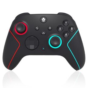 YUYIU Upgraded Wireless Controller with 7 Colors RGB Light for Xbox Controller, Xbox One Series X|S,Consoles,Steam PC Windows, Dual Vibration/Turbo/Programmable, with 3.5mm Audio Jack, 2.4GHZ Adapter
