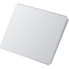 ProtoArc Wireless Trackpad for Windows10/11, Large T1 Plus Trackpad for Pc, Bluetooth Touchpad Mouse with Multi-Gesture Support for Windows 10/11 PC Laptop Computer, White Silver