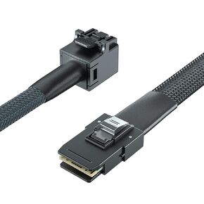 SFF-8643 to SFF-8087 Internal Mini SAS HD Cable, Compatible with Raid Controller Hard Drive, 100-Ohm, 0.5-m(1.6ft), 2 Pack