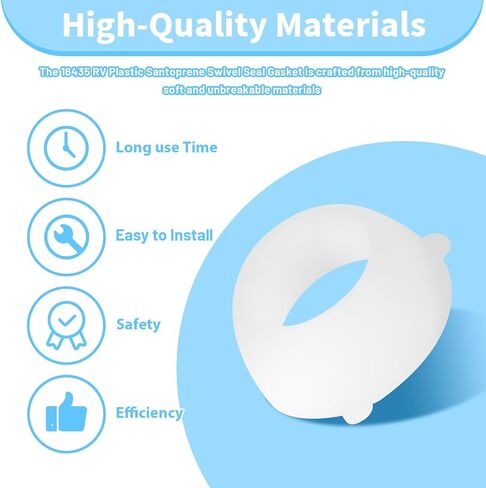 16435 RV Plastic Santoprene Swivel Seal (25 Pack), 1/2" PEX Swivel Cone Washer RV Water Line Gaske Replacement for PEX Fittings or Valves, Resolve Leaking Issues in RV in Saudi Arabia