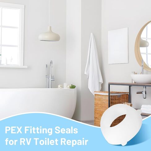 16435 RV Plastic Santoprene Swivel Seal (25 Pack), 1/2" PEX Swivel Cone Washer RV Water Line Gaske Replacement for PEX Fittings or Valves, Resolve Leaking Issues in RV in Saudi Arabia