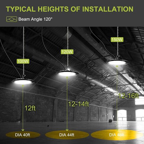 UFO LED LED High Bay Lights 200W/150W/100W 6000K/5000K/4000K قابلة للتعديل قابلة للضبط الخليج الإضاءة 100-277V PLACK in Saudi Arabia