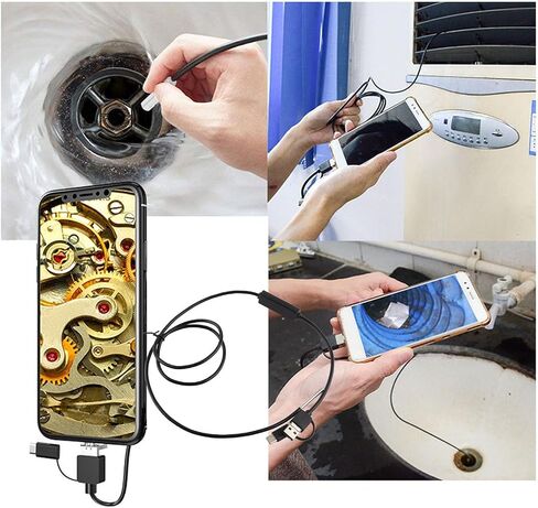 Endoscope, Borescope, Borescope Endoscope Camera 3 in 1 for Android TypeC Mobile Phone 3.9mm Lens Endoscope Camera High Definition Waterproof Endoscope (3.5 meters soft cord) in Saudi Arabia