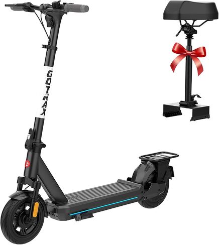 Scooter Gotrax Electric للبالغين ، 350/500W محرك ، أقصى 18/38 ميلًا وسرعة 20 ميلاً في الساعة ، إطارات هدية ، بطارية 36V/48V كبيرة من الألومنيوم ، شاشة LED كبيرة قابلة للطي. in Kuwait