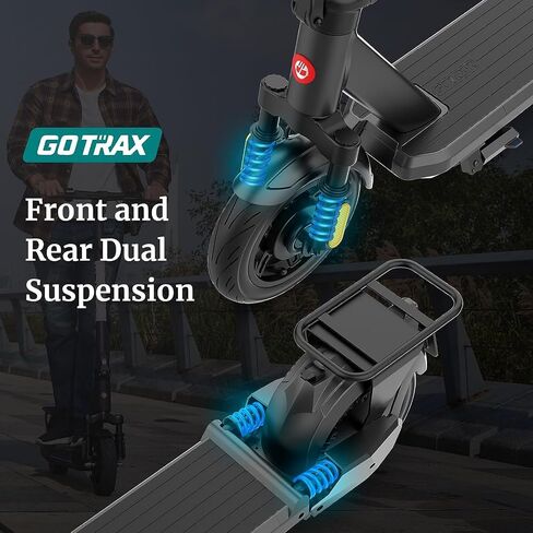 Scooter Gotrax Electric للبالغين ، 350/500W محرك ، أقصى 18/38 ميلًا وسرعة 20 ميلاً في الساعة ، إطارات هدية ، بطارية 36V/48V كبيرة من الألومنيوم ، شاشة LED كبيرة قابلة للطي. in Kuwait