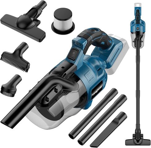 Cordless Vacuum Cleaner for Milwaukee M18 Battery, Handheld Vacuum Cleaner for Home Car Hardwood Floor Carpet, Portable Shop Vacuum with Washable HEPA Filter(No Battery) in Saudi Arabia