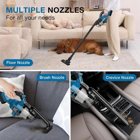 Cordless Vacuum Cleaner for Milwaukee M18 Battery, Handheld Vacuum Cleaner for Home Car Hardwood Floor Carpet, Portable Shop Vacuum with Washable HEPA Filter(No Battery) in Saudi Arabia