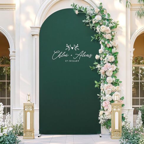 6ft Orange Arch Covers Wrinkle-Free Spandex Arch Backdrop Stand Covers | Soft & Stretchy,2-Sided Round Top, with Zipper, Ideal for Wedding, Birthday, Baby Shower & Banquet DIY Party Photo Background in Saudi Arabia