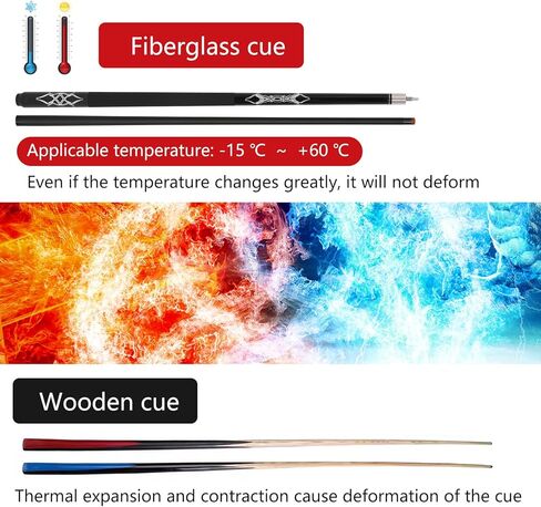 19oz 58inch Fiberglass Pool Cue Sticks in Kuwait