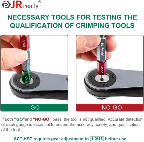 ST2163 Deutsch Crimp Kit，ACT-HDT Solid Contacts Crimp Tool with 3 Positioners and G454 Gauge for Deutsch Size 12 16 20 Turned Pin and Socket Terminals Work with Deutsch DT DTM DTP Series Connectors in Kuwait