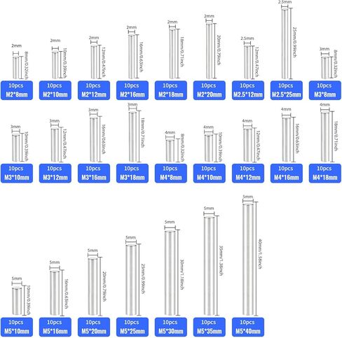 160pcs دبابيس الصلب غير القابل للصدأ - أقواس الرف ، أوتاد ، أجهزة لاستبدال سرير بطابقين ، رفوف DIY ، دعم الخزانة (M3/M4/M5) in Kuwait