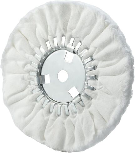 10’’ Soft Airway Buffing Polishing Wheel for Finish Polishing 5/8’’Arbor Hole White Flannel -2PCS in Saudi Arabia