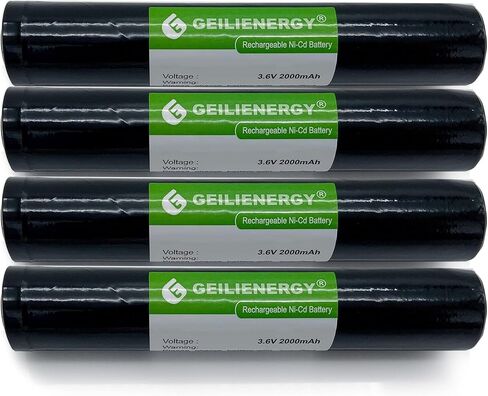 Geilienergy (1 حزمة 3.6V 2000mAh بطارية رقمية متوافقة مع Streamlight Stinger 75375 75175 Xt Flashlight Battery in Kuwait