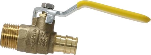 2 Pcs XFITTING Pex A 3/4 Inch x 3/4 Inch Male NPT Ball Valve, 201-4-10=2XX in Saudi Arabia