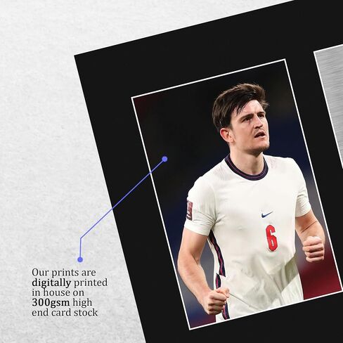 HWC Trading Harry Maguire England هدايا مؤطرة مطبوعة صورة توقيع موقعة لمحبي كرة القدم ومؤيديها - مقاس حرف أمريكي in Kuwait