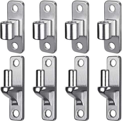 304 Stainless Steel Gate Hinges, Heavy Duty Non-Welding, 2 Pack Wall Mount Female & Male Hinges for Wooden Fences & Farm Gates, 600lbs Capacity in Saudi Arabia
