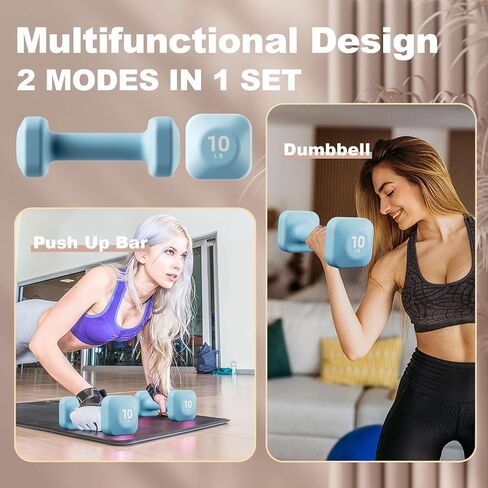 Personalized 5LB Dumbbell Set of 2, 2025 Latest Cast Iron Frosted Hand Weight, 2 In 1 Square Dumbbells and Push Up Bar, Elevate Your Home Gym Aesthetic (Sold in One Pair Not All Sets) in Saudi Arabia
