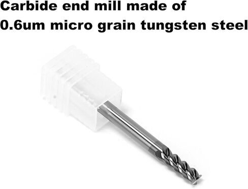 5Pcs Carbide End Mills High Speed Cutter 4 Flute (D 4mm x L 50mm) for Cutting High Hardness 58HRC, CNC Milling Hardened Metals in Kuwait