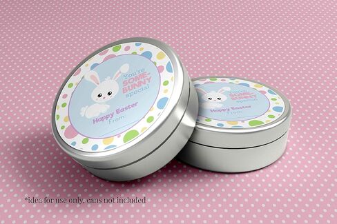 Bunny Bait Easter Themed Gift Tag Sticker Labels for Kids, 40 2" Party Circle Stickers by AmandaCreation, Great for Party Favors, Envelope Seals & Goodie Bags in Saudi Arabia