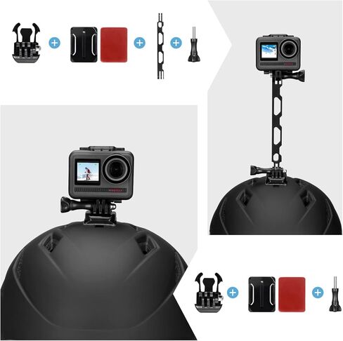 AKASO Adjustable Chest Strap Action Camera Accessories Kit for GoPro Hero 12 11 10 9 EK7000/EK7000 Pro/Brave 4/Brave 4 Pro/Brave 7 LE/Brave 7/Brave 8 Action Cameras and Smartphones in Kuwait