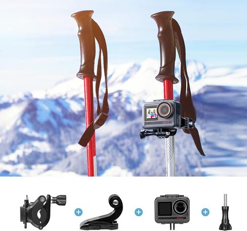 AKASO Adjustable Chest Strap Action Camera Accessories Kit for GoPro Hero 12 11 10 9 EK7000/EK7000 Pro/Brave 4/Brave 4 Pro/Brave 7 LE/Brave 7/Brave 8 Action Cameras and Smartphones in Kuwait