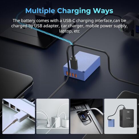 SmallRig NP-W126S Battery 1050mAh USB-C Camera Battery for Fujifilm X100 IV, X-S10, X-T100, 2.5H Full Charge, for Fujifilm X-T50, X100V, X-T10, X-T20, X-T30, X-T30 II, X-T200, X-H1, X-Pro1, X-T2, X-T3 in Saudi Arabia