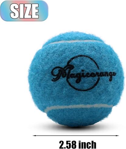 Magicorange Tennis Balls, 12 Pack Advanced Training Tennis Balls Practice Balls, Pet Dog Playing Balls, Come with Mesh Bag for Easy Transport, Good for Beginner Training Ball in Kuwait