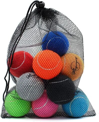 Magicorange Tennis Balls, 12 Pack Advanced Training Tennis Balls Practice Balls, Pet Dog Playing Balls, Come with Mesh Bag for Easy Transport, Good for Beginner Training Ball in Kuwait