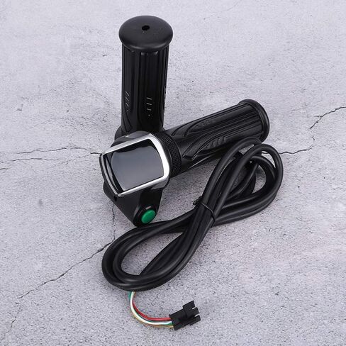 Electric Throttle Grip with LCD Display, E Speed Governing Throttle Grip 6 Cores Throttle Grip, A Pair Electric Throttle Grip w/LCD Electric Quantity Display (36V) in Saudi Arabia