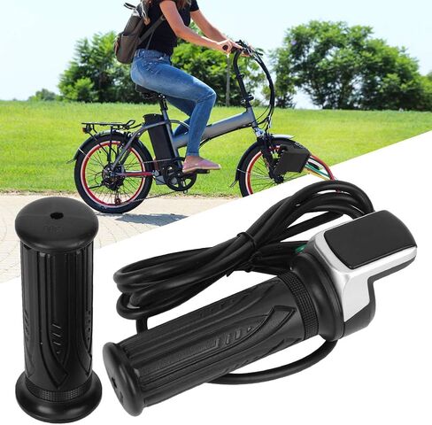 Electric Throttle Grip with LCD Display, E Speed Governing Throttle Grip 6 Cores Throttle Grip, A Pair Electric Throttle Grip w/LCD Electric Quantity Display (36V) in Saudi Arabia