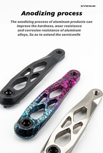 Ultralight MTB Bike Crank,Bike Cranksets,Bicycle Crank Arm Set,170mm Dub Axis 29mm Mountain Bicycle Crankset 3-Nail Straight Installation for Enduro AM in Saudi Arabia
