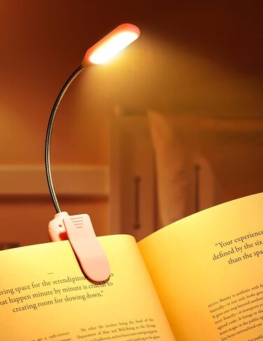 Monotremp Book Lights for Reading at Night in Bed, 80 Hours Runtime Rechargeable Reading Lights for Books in Bed, 3 Brightness Levels × 3 Color Temperatures, 1.3 oz Lightweight in Saudi Arabia