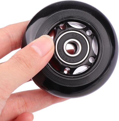 Gladder Luggage Suitcase Replacement Wheels Silent PU Caster Inline Wheels w/ABEC7 608-2RS Bearings 6mm Axles Washer Universal Repair Kit (70x24mm) in Saudi Arabia