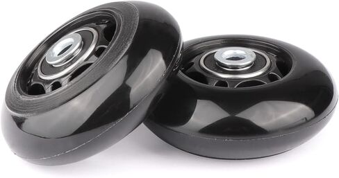 Gladder Luggage Suitcase Replacement Wheels Silent PU Caster Inline Wheels w/ABEC7 608-2RS Bearings 6mm Axles Washer Universal Repair Kit (70x24mm) in Saudi Arabia
