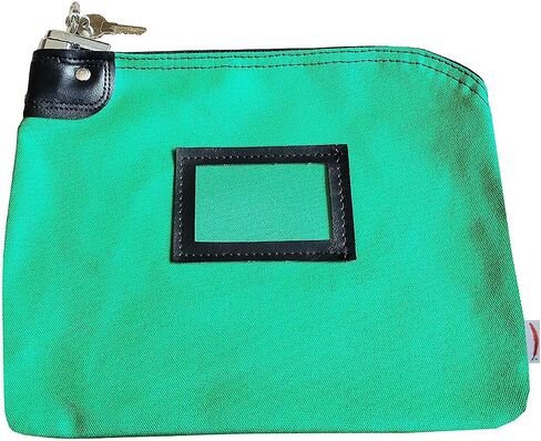 Locking Bank Bag Canvas Keyed Security (Navy Blue) in Saudi Arabia